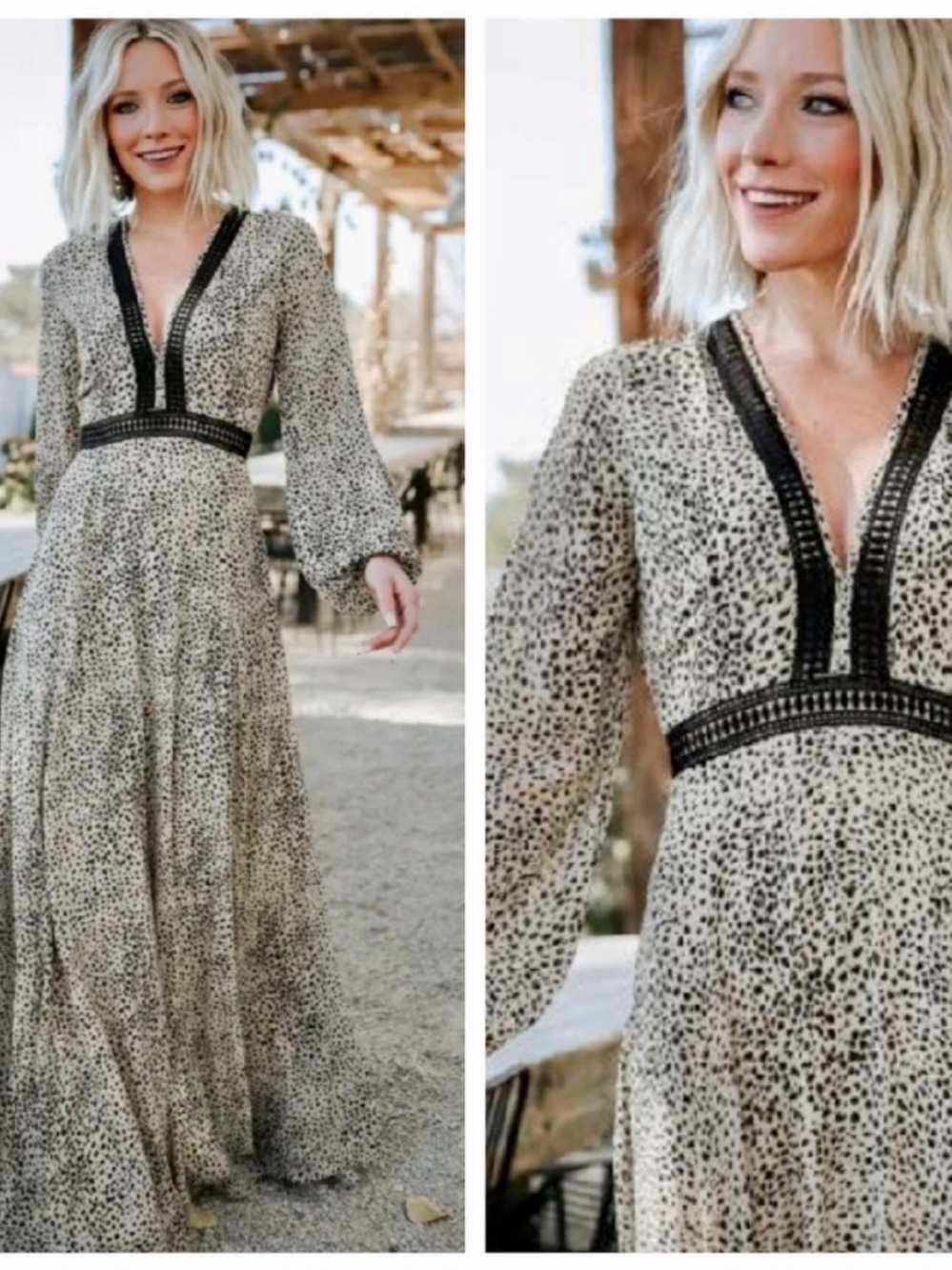 Baltic Born Animal Printed Maxi Dress